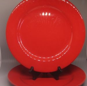 Waechtersbach Plate Set of 2 Red NWOT